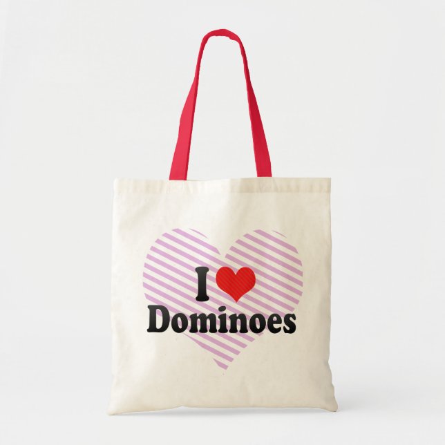 Bolsa Tote Eu amo dominós (Frente)