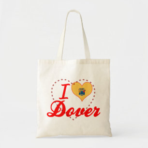 Bolsa Tote Eu amo Dôvar, New-jersey