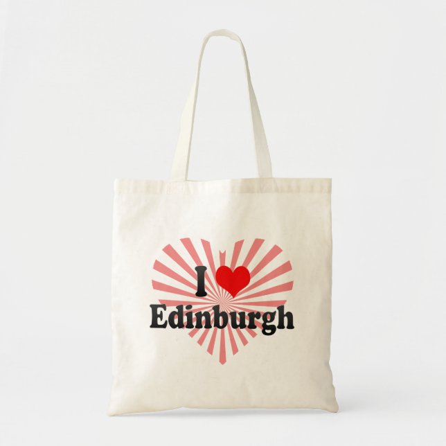 Bolsa Tote Eu amo Edimburgo, Reino Unido (Frente)