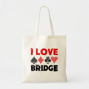 Bolsa Tote Eu Amo Entusiasta Do Jogador Do Bridge Card