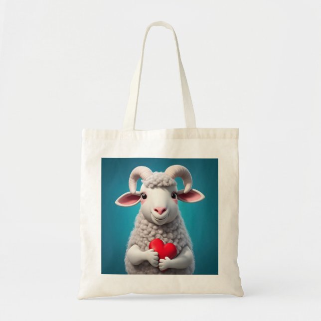 Bolsa Tote Eu Amo Ewe (Frente)