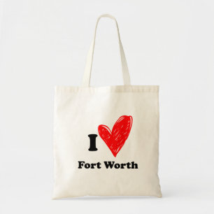 Bolsa Tote Eu amo Fort Wort