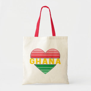 Bolsa Tote Eu Amo Gana, Coração Gana