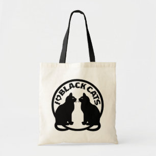 BOLSA TOTE EU AMO GATOS PRETOS