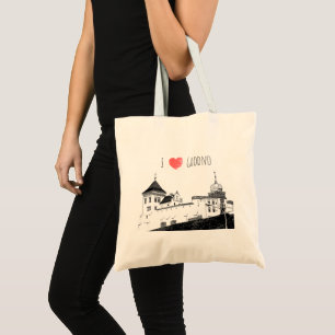 Bolsa Tote Eu Amo Grodno Belarus Architecture Sketch Castle