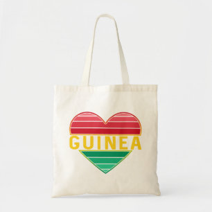 Bolsa Tote Eu Amo Guiné, Coração Guineense