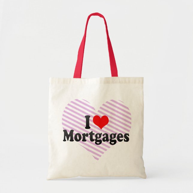 Bolsa Tote Eu amo hipotecas (Frente)