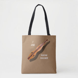 BOLSA TOTE EU AMO JOGAR O DULCIMER