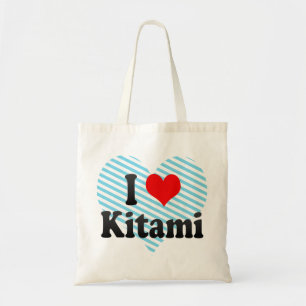 Bolsa Tote Eu amo Kitami, Japão. Aisuru Kitami, Japão