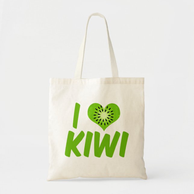 Bolsa Tote Eu amo Kiwi (Frente)