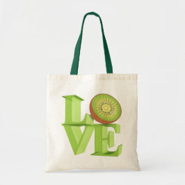 Bolsa Tote EU AMO KIWI (Frutas Kiwi/Berry Kiwi)