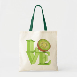 Bolsa Tote EU AMO KIWI (Frutas Kiwi/Berry Kiwi)