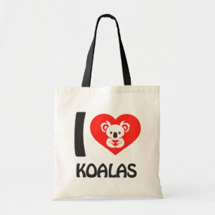 Bolsa Tote Eu amo Koalas