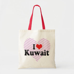 Bolsa Tote Eu amo Kuwait