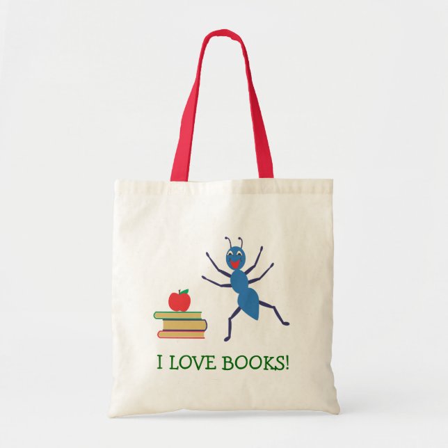 Bolsa Tote Eu amo livros (Frente)