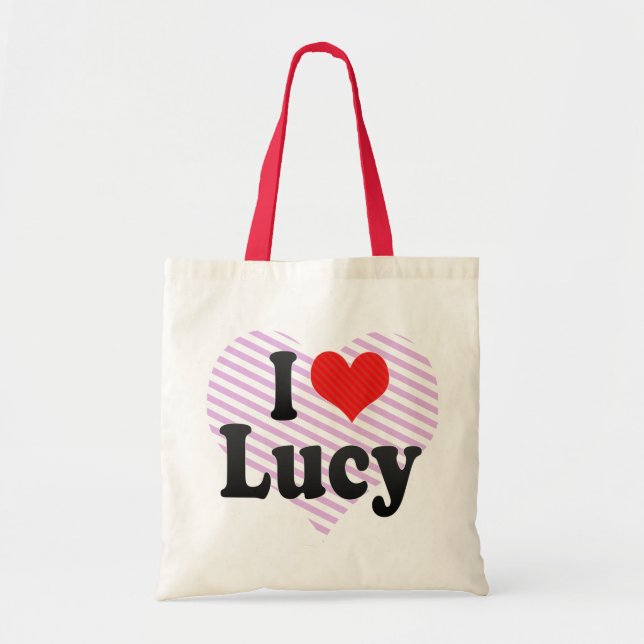 Bolsa Tote Eu amo Lucy (Frente)