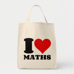 BOLSA TOTE EU AMO MATEMÁTICA
