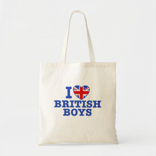 Bolsa Tote Eu amo meninos britânicos
