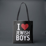 Bolsa Tote Eu Amo Meninos Judeus Eu Corto Meninos Judeus Hanu<br><div class="desc">Eu Amo Meninos Judeus Eu Corto Meninos Judeus Hanukkah</div>