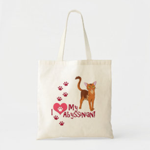 Bolsa Tote Eu Amo Meu Abissiniano!