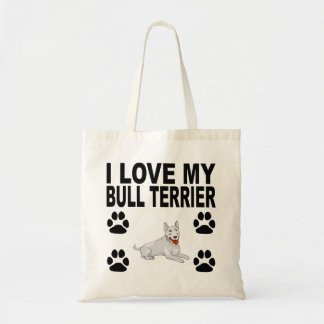 Bolsa Tote Eu amo meu bull terrier