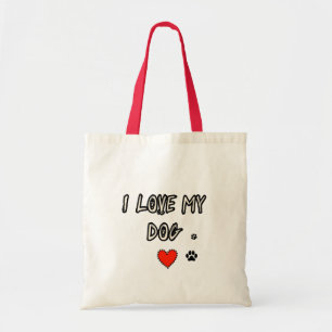 Bolsa Tote Eu amo meu cachorro