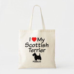 Bolsa Tote Eu Amo Meu Cachorro Terrier Escocês