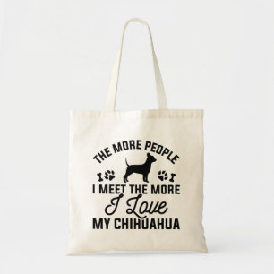 Bolsa Tote Eu Amo Meu Chihuahua