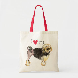 Bolsa Tote Eu amo meu Lowchen