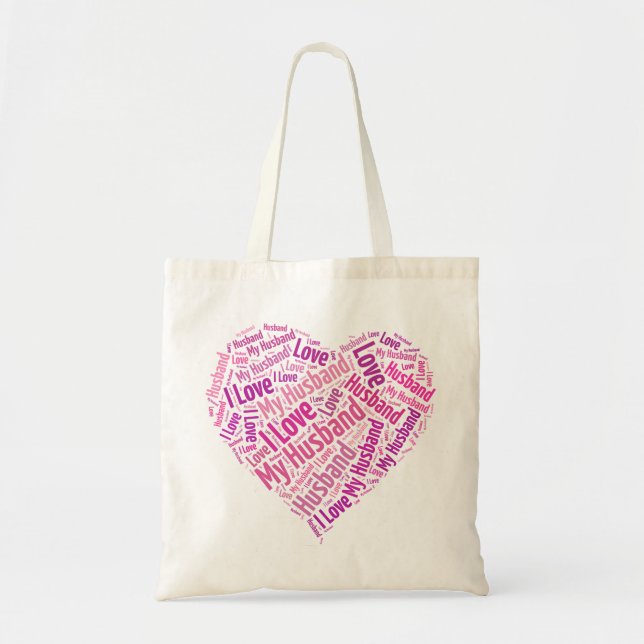 Bolsa Tote Eu Amo Meu Marido (Frente)