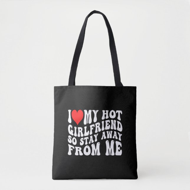 Bolsa Tote Eu Amo Meu Namorada Quente (Frente)