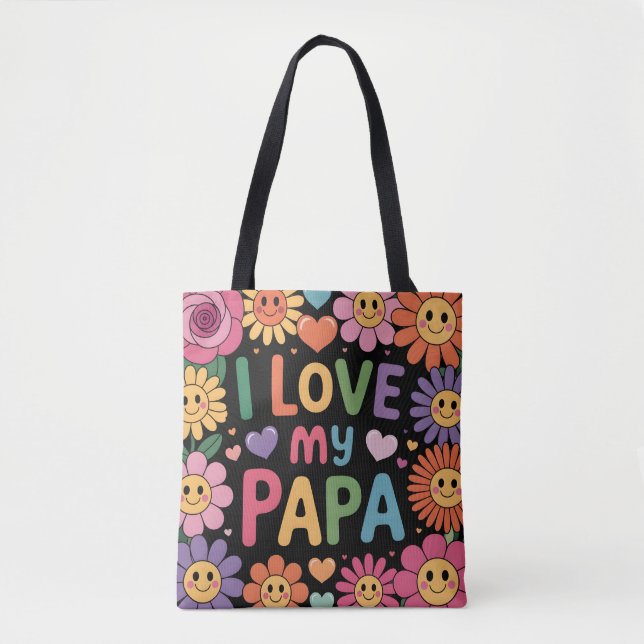 Bolsa Tote Eu amo meu papai (Frente)