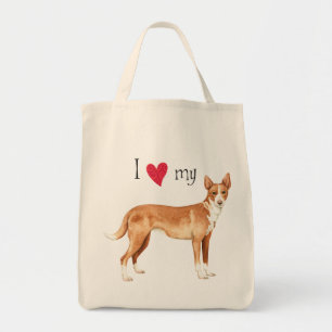 Bolsa Tote Eu Amo meu Podengo Português