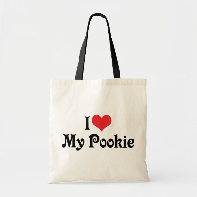 Bolsa Tote Eu Amo Meu Pookie (Frente)