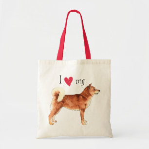Bolsa Tote Eu amo meu Shiba Inu