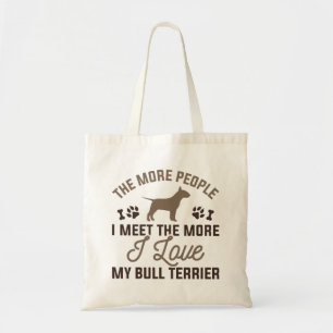 Bolsa Tote Eu Amo Meu Touro Terrier