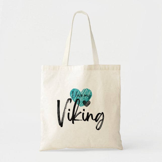 Bolsa Tote Eu amo meu Viking (Frente)
