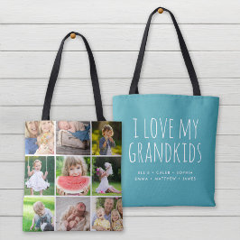 Bolsa Tote Eu Amo Meus Netos 9 Fotografia Colagem Instagram