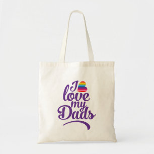 Bolsa Tote Eu amo meus Pais - Orgulho de Dia de os pais LGBTQ