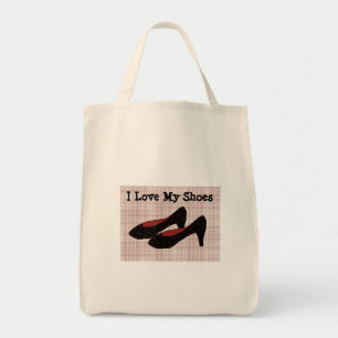 Bolsa Tote Eu Amo Meus Sapatos
