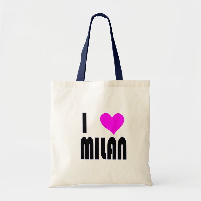 Bolsa Tote Eu amo Milão (Frente)