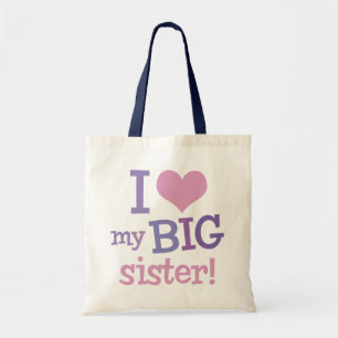 Bolsa Tote Eu amo minha irmã mais velha