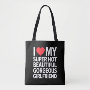 Bolsa Tote Eu Amo Minha Namorada Super Gata Linda e Maravilho