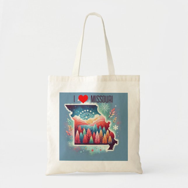 Bolsa Tote Eu Amo Missouri (Frente)