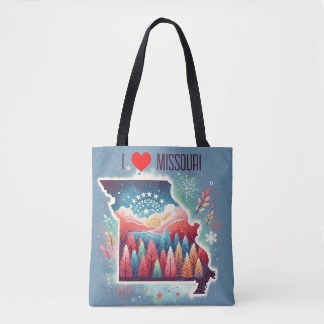 Bolsa Tote Eu Amo Missouri (Frente)