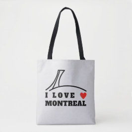Bolsa Tote Eu Amo Montreal