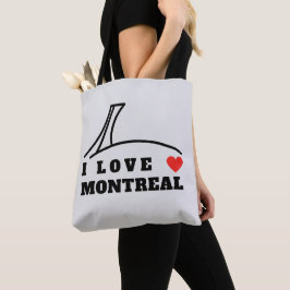 Bolsa Tote Eu Amo Montreal