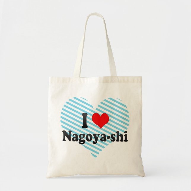 Bolsa Tote Eu amo Nagoya-shi, Japão (Frente)