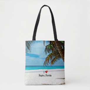 Bolsa Tote Eu Amo Nápoles, Flórida