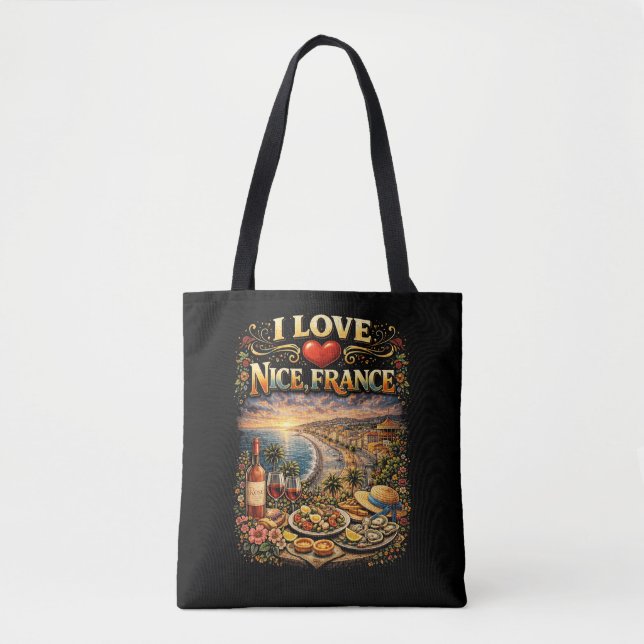 Bolsa Tote Eu Amo Nice (Frente)